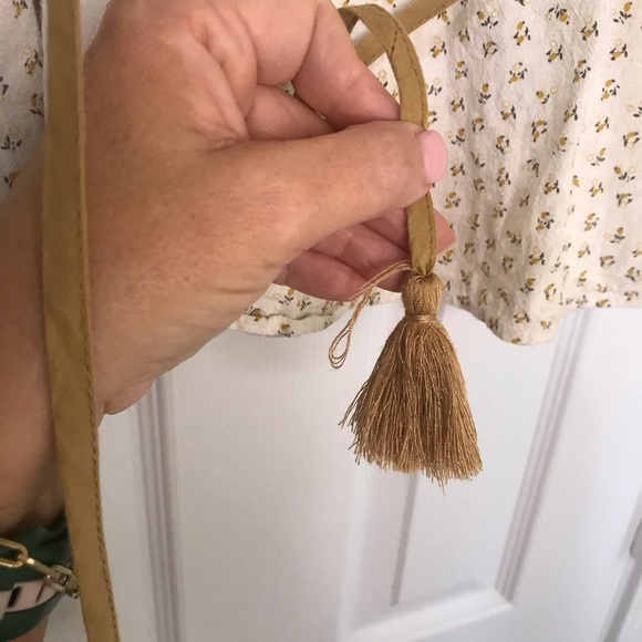 In Bloom Cream Blouse with Tassel Accents - Picture 5 of 12